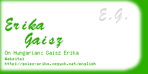 erika gaisz business card